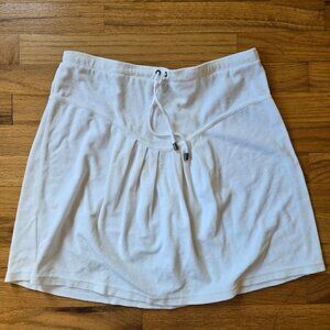 Burberry White Terrycloth Mini Skirt – Size M